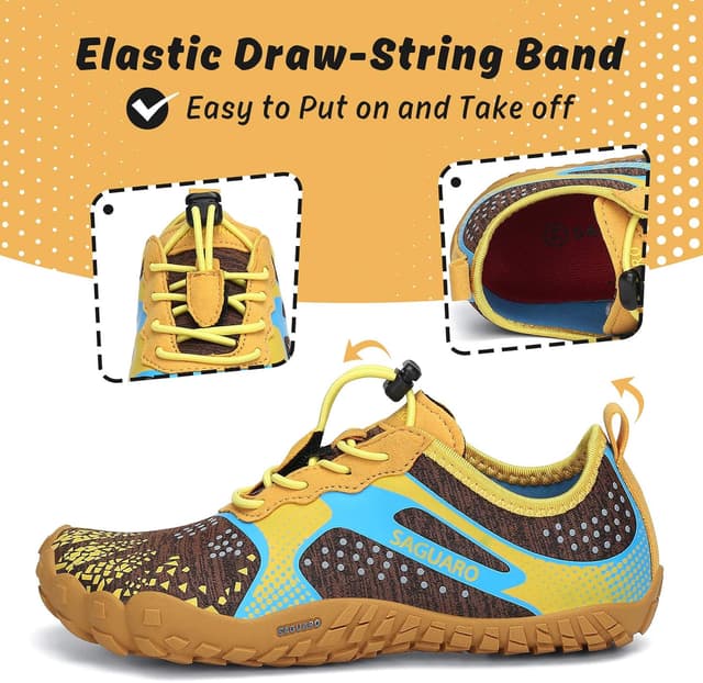 Detalle de Scarpe barefoot minimaliste Saguaro per bambini e ragazzi, outdoor e indoor