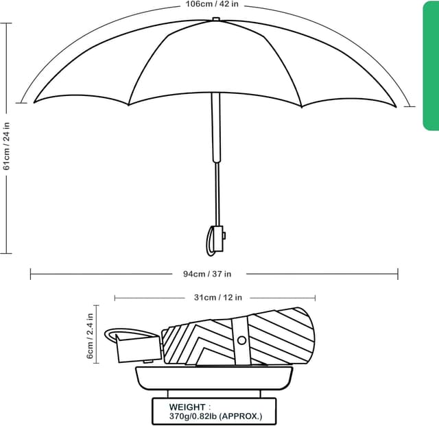 Thumbnail 4 de ACEIken Umbrella Reverse Close 8‑rib Compact