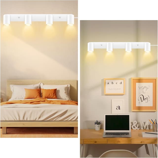 Thumbnail 6 de AUQUEE 4 Light Track Lighting Kit 15 ft cord