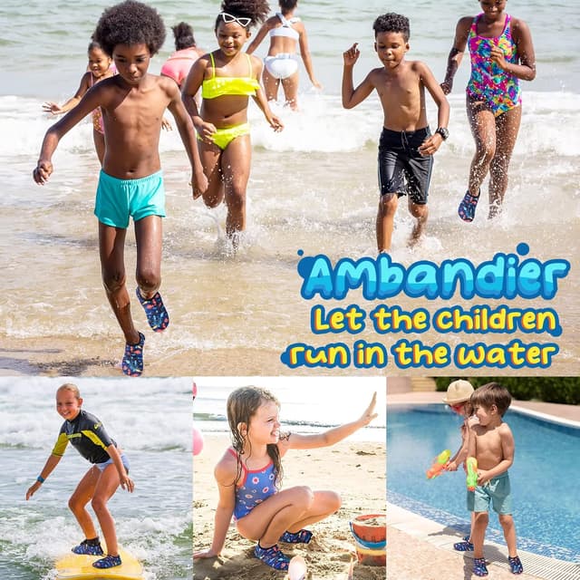 Thumbnail 6 de Kids Water Shoes for Toddlers & Children – Quick Dry Non-Slip Aqua Socks (92% Polyester / 8% Spandex)