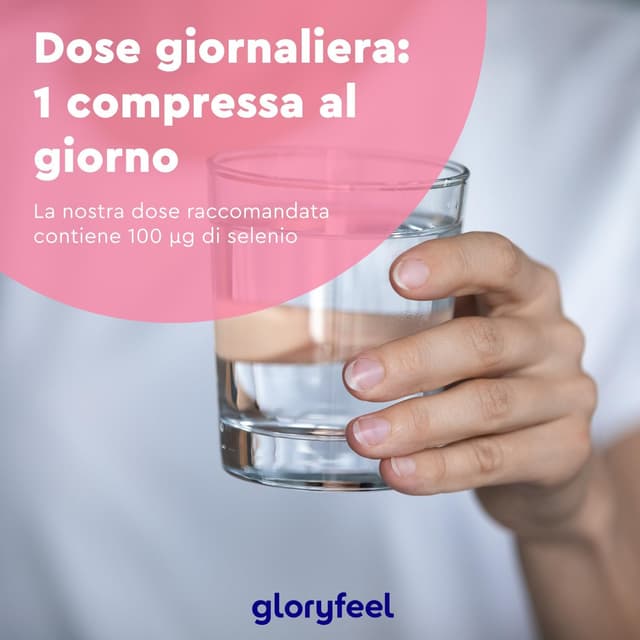 Detalle de Integratore Selenio 365 Compresse Vegan 100 µg – supporto tiroide e difese immunitarie