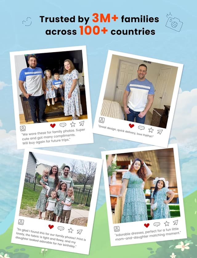 Thumbnail 4 de PATPAT Ensemble familial tropical Robe & T‑shirt