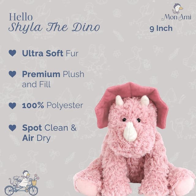 Detalle 2 de MON AMI Bashful Dino 23cm plush toy