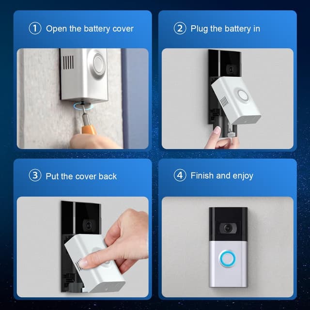 Thumbnail 6 de Ring Quick Release Battery 6040mAh 2-pack for Doorbell
