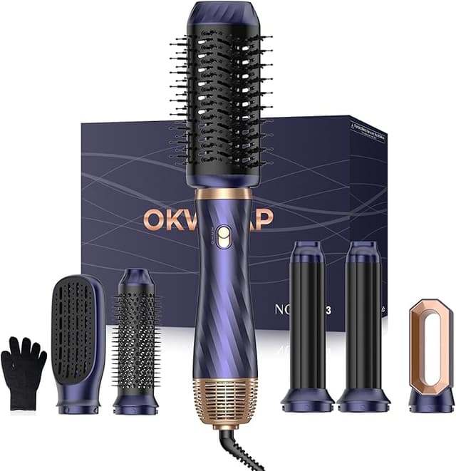 Imagen de OKWRAP Cepillo Secador 6 en 1 ✨ Moldeador, Alisador y Volumen en OfertitasTOP