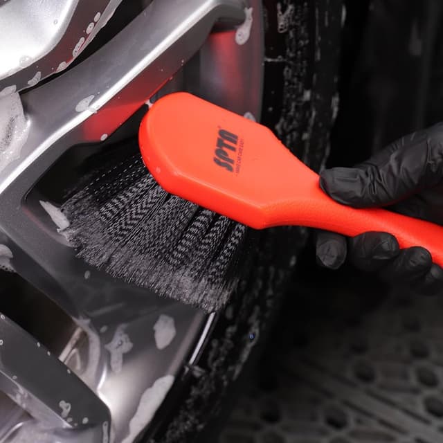 Thumbnail 6 de SPTA 8Pcs Wheel & Tire Brush Car Detailing Kit with Easy Reach Rim Brushes and Microfiber Cloth