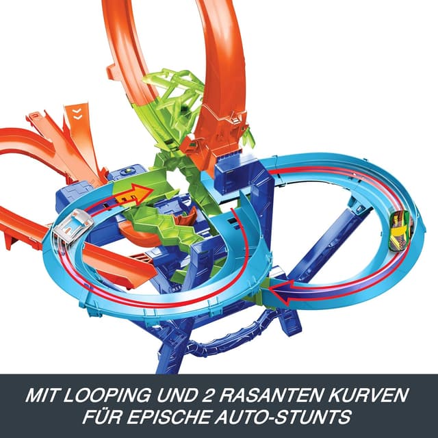 Detalle 2 de Hot Wheels JKJ78 Stunttrack 1:64 Crash-Action