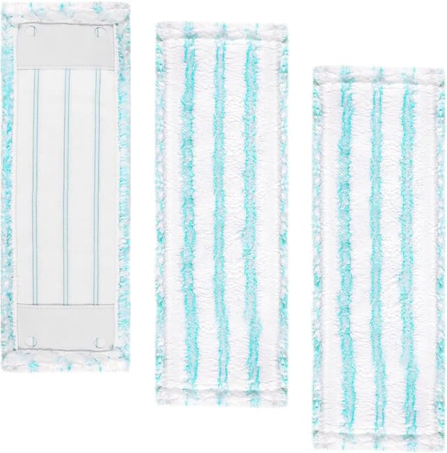 Detalle de ACOMTUO lot de 3 serpillières microfibres pour balai à franges Leifheit Profi XL