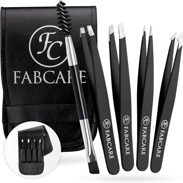Detalle de FABCARE Kit pinces à sourcils 4 pcs ✂