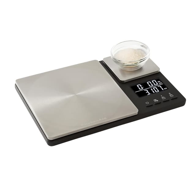 Thumbnail 6 de KitchenAid KQ909 Dual Platform Digital Kitchen and Food Scale (Black with Stainless Steel)