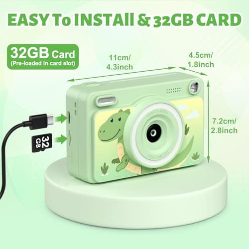 Thumbnail 6 de GREENKINDER Cámara Instantánea Infantil 📸 con Tarjeta 32GB y Papel