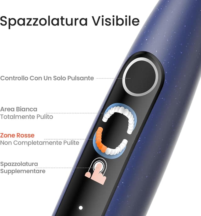 Detalle 2 de Oclean X Lite spazzolino elettrico 72.000 mov/min