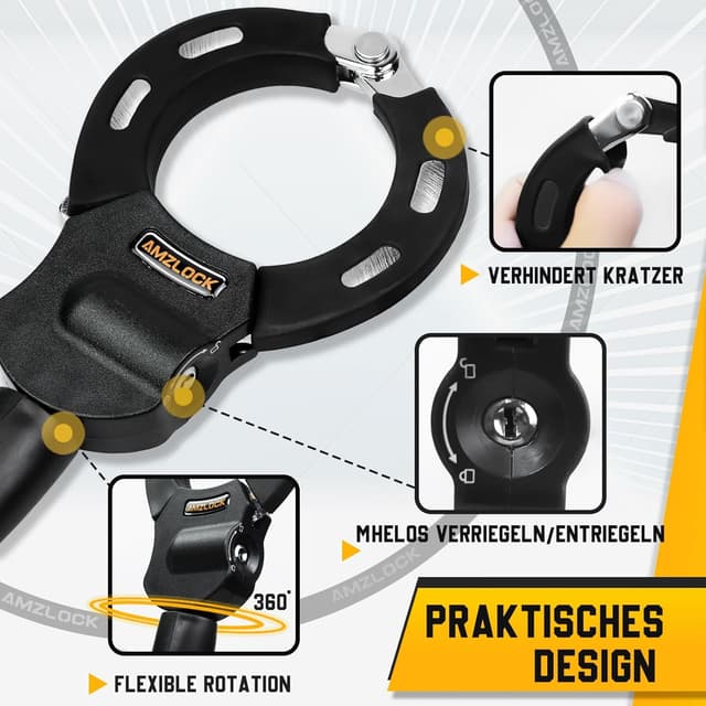 Thumbnail 2 de AMZLOCK E Scooter Schloss 75 cm Kette