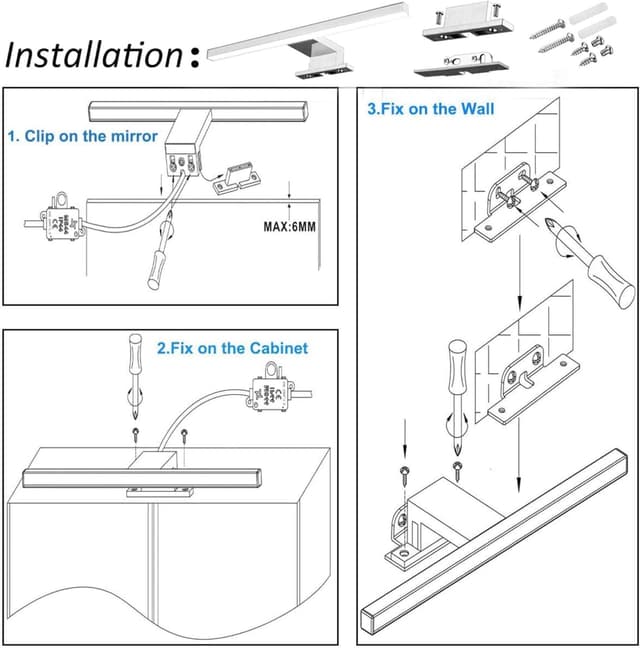 Detalle de Aogled Lampada specchio LED bagno 10W