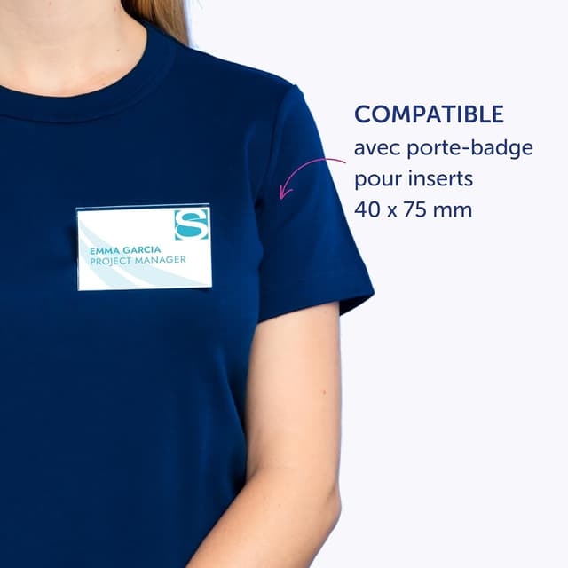 Detalle de Inserts badges Avery 75 x 40 mm