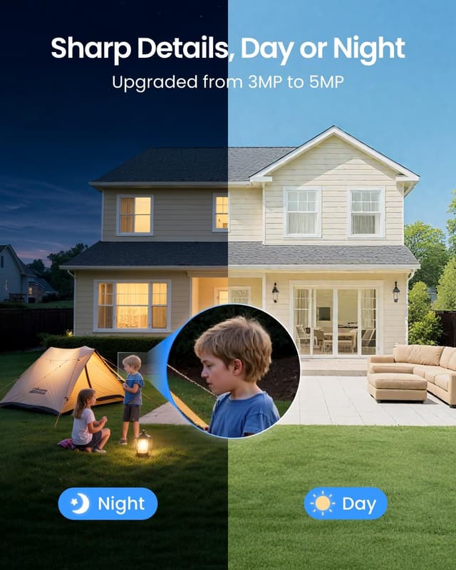 Detalle 2 de Reolink 5MP Cámara vigilancia exterior inalámbrica
