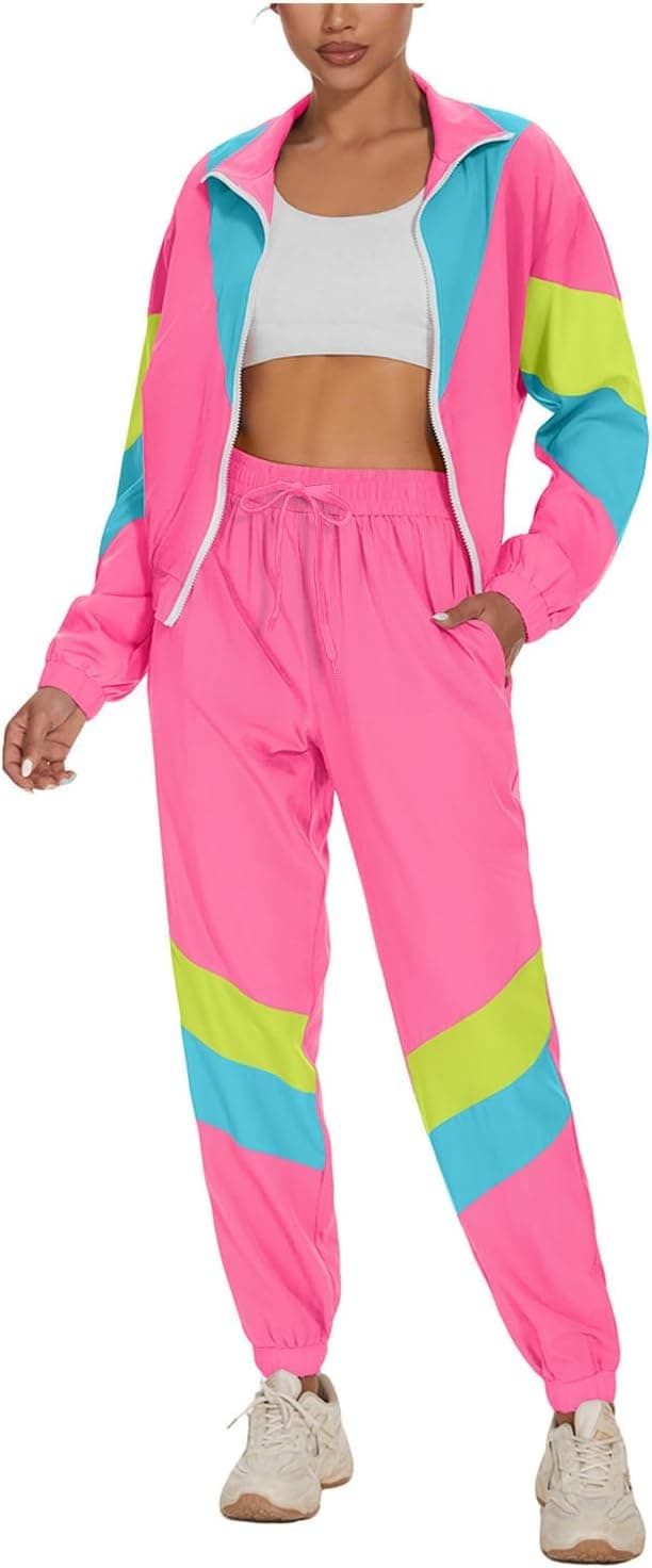 Detalle de UOUA Women's Color Block Tracksuit Set