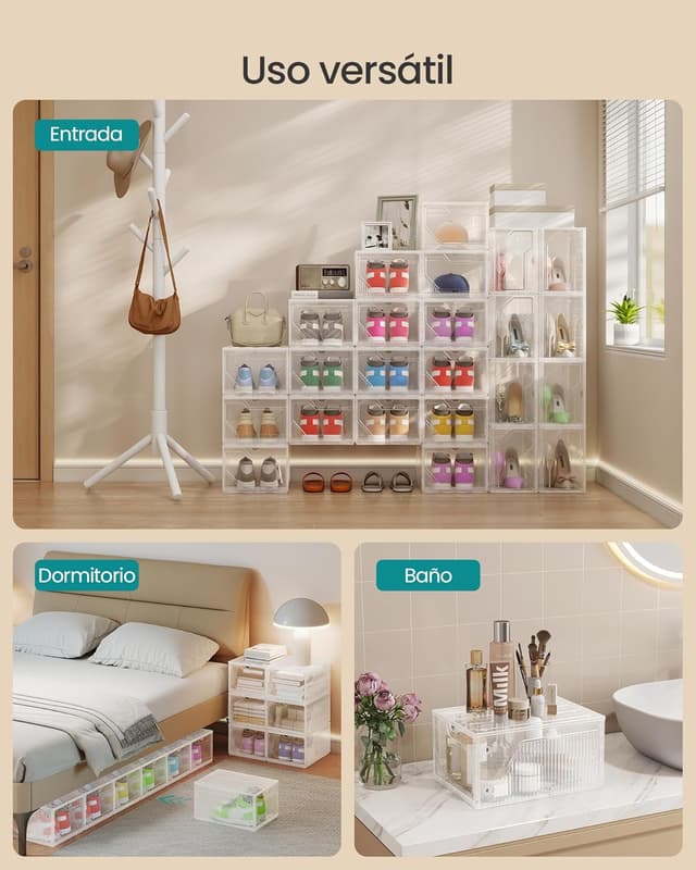 Thumbnail 5 de SONGMICS LSP806WH01 Cajas para Zapatos