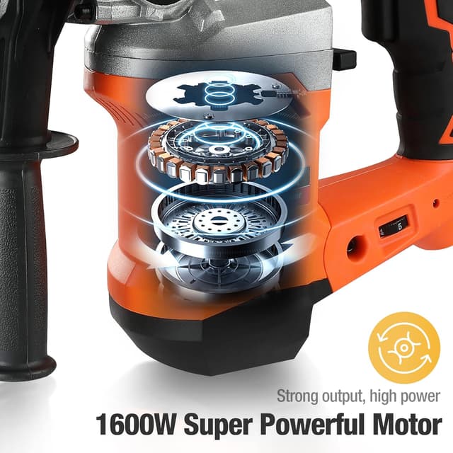 Detalle de ValueMax Trapano a Percussione 1600W 3 in 1 con 3 modalità e 4 velocità variabili