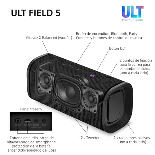 Thumbnail 10 de Sony ULT Field 5 Altavoz Bluetooth 25 h 📢