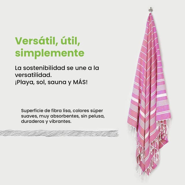 Thumbnail 5 de Mon Bijou ® Toalla XXL de Playa y Sauna, Algodón Sostenible