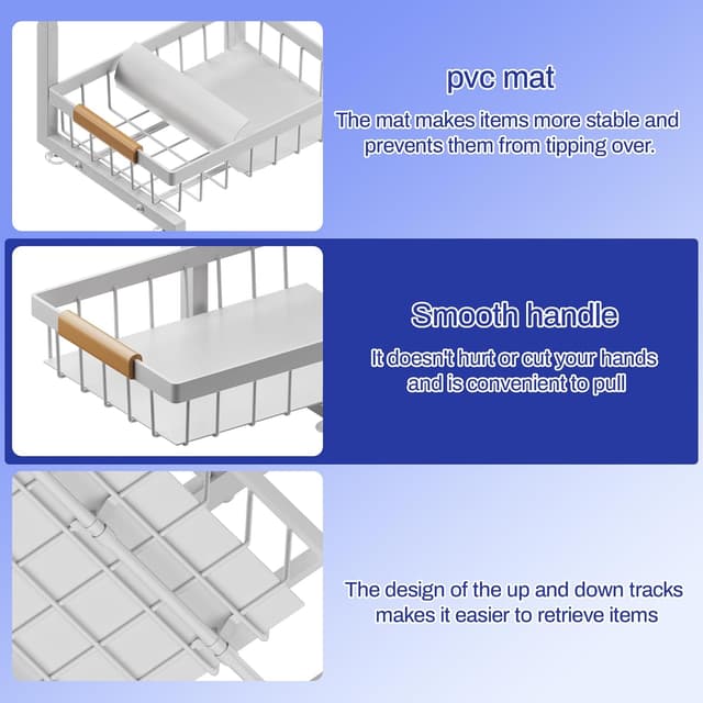 Thumbnail 4 de ADBIU Under Sink Organizer 13.2–17.2 in 🗄