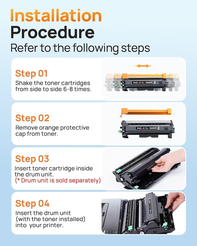 Detalle de E-Z Ink TN830XL Toner for Brother 📄