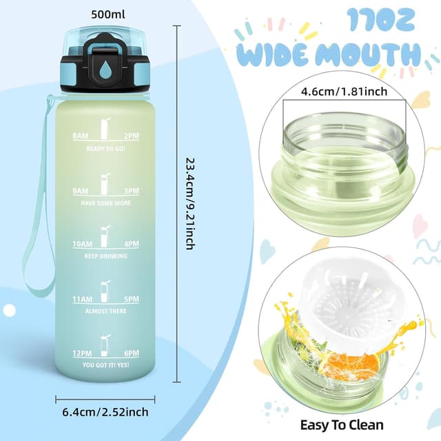 Thumbnail 5 de Mulbijeo Botella Agua 500ML con Pajita