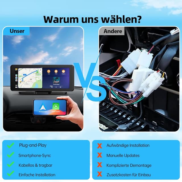Thumbnail 6 de Volam AppIe CarPlay Display 6,86 Zoll