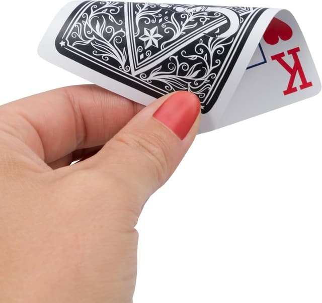 Detalle de Black Buffalo – Lot de 2 jeux de cartes de poker imperméables en plastique (Noir et Bleu), 54 cartes