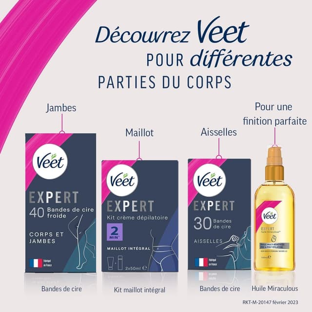 Thumbnail 5 de Veet EXPERT Bandes de cire froide 40