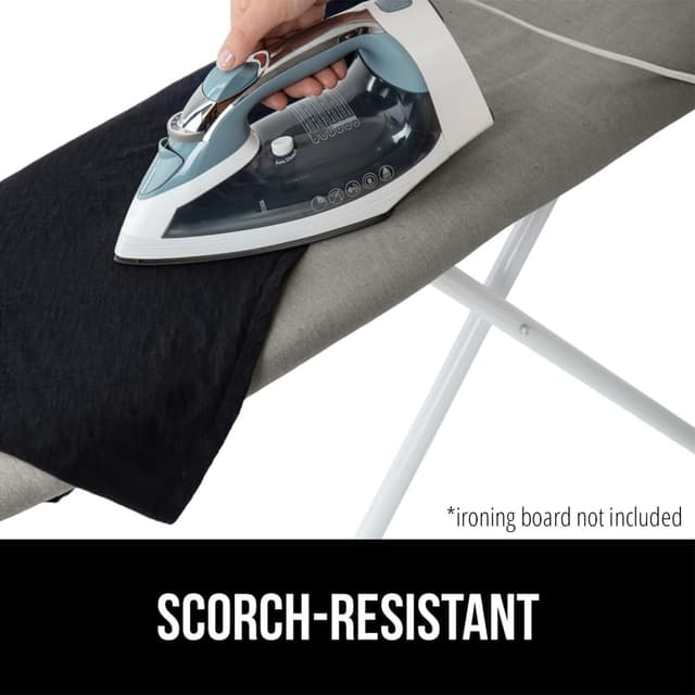Detalle de Gorilla Grip The Original Ironing Board Cover and Pad (Silicone Coating, 400°F Scorch Resistant) Silver 15x54