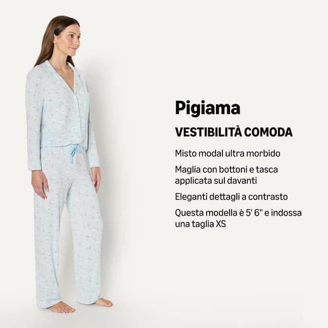 Detalle 2 de Pigiami con piedi attillati in cotone Amazon Essentials x Sofia Grainge per bimbi unisex