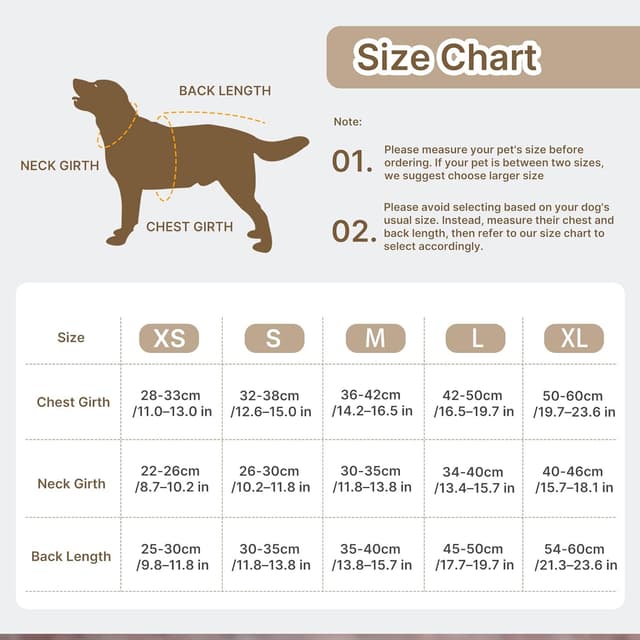 Thumbnail 2 de PawSailor Knitted Dog Jumper Turtleneck Plaid Pullover (Acrylic) – Winter Warm Coat for Medium Dogs, Brown XL