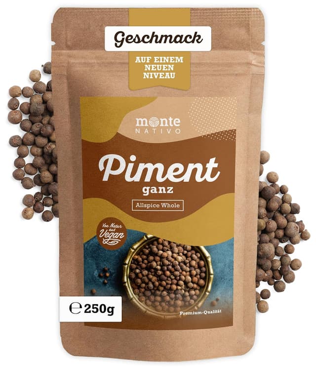 Detalle de Pimentkörner Monte Nativo (250 g) – ganze Pimentbeeren für Lebkuchen, Kochen & Würzen