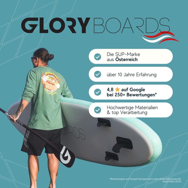 Thumbnail 6 de Glory Boards Dry Bag 25L – wasserdichter Rucksack & Schwimmtasche für SUP, Kajak & Outdoor – gelb