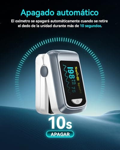 Detalle 2 de HealthTree oxímetro de pulso de dedo con pantalla OLED y lectura rápida de SpO2 y frecuencia cardiaca