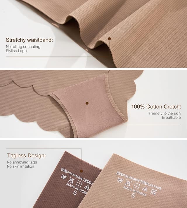 Thumbnail 4 de SHARICCA Seamless High Waisted Cheeky Underwear Pack