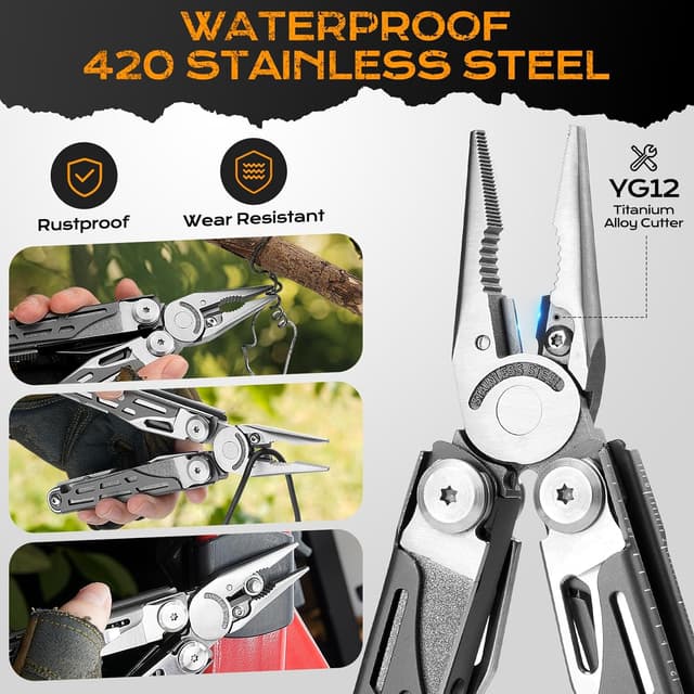 Thumbnail 4 de BIBURY Multitool 19‑in‑1 Edelstahl