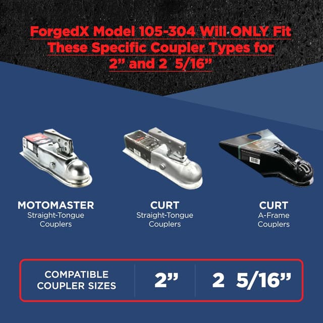 Thumbnail 6 de FORGEDX Stainless Steel Trailer Lock 2"