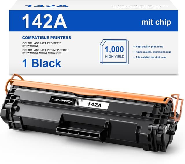 Detalle de Skydo 142A toner con chip compatibile per HP 142A (W1420A / W1420X) per LaserJet Pro M110 e M139/M140