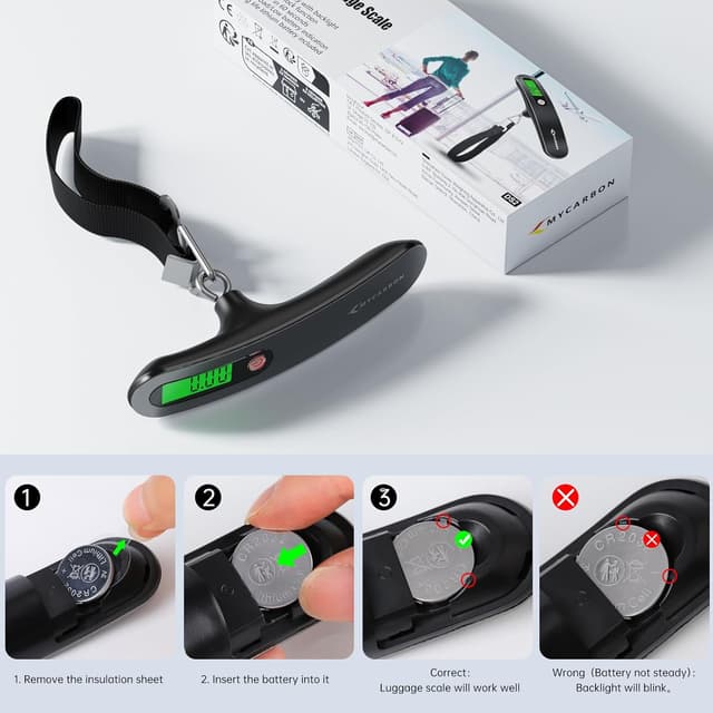Thumbnail 4 de MYCARBON Bilancia per valigie digitale 50 kg