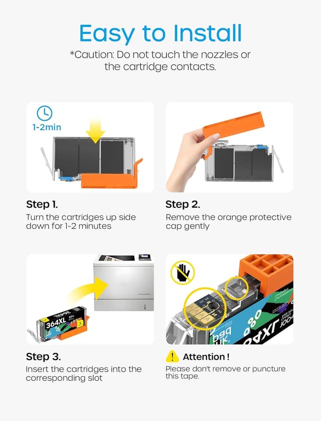 Thumbnail 6 de iNKPAD 364XL confezione da 5 cartucce compatibili con HP (nero, ciano, magenta, giallo)