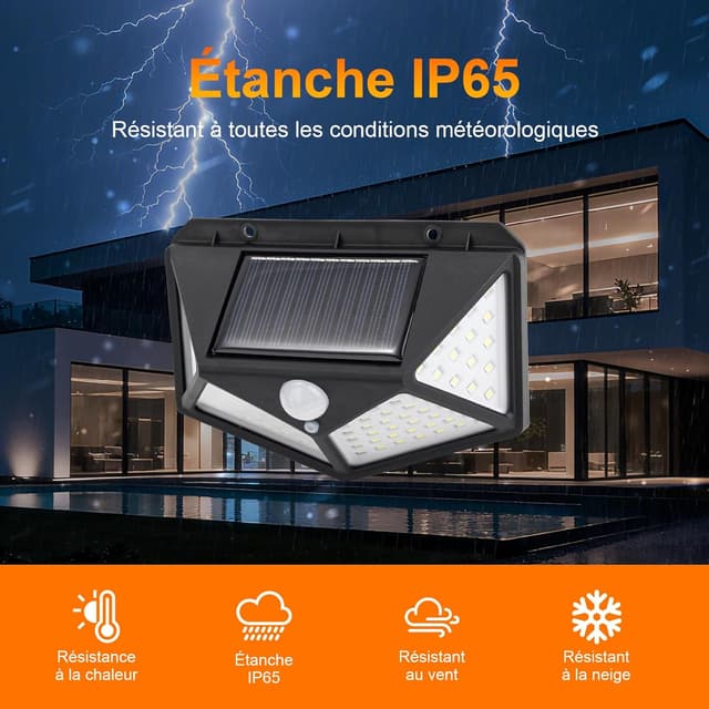Detalle 2 de GRIFEMA GDK203 Lampe solaire 100 LED