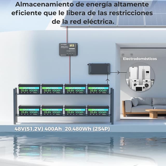 Thumbnail 3 de Dyness Batería Litio 24V 100Ah LiFePO4 con BMS 100A