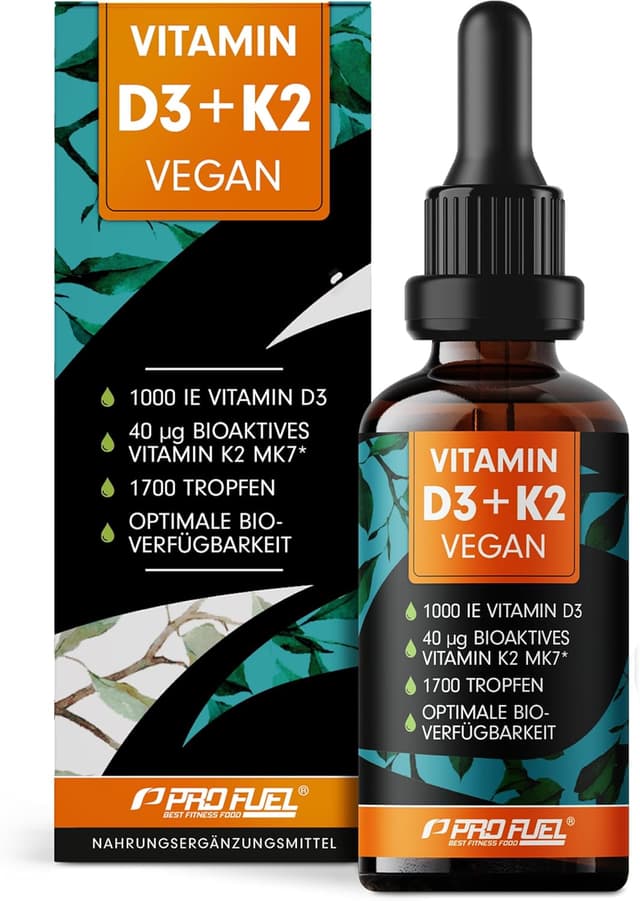 Detalle de Vitamin D3 K2 vegan 1700 Tropfen 50 ml 1000 IE + 40 µg pro Tropfen