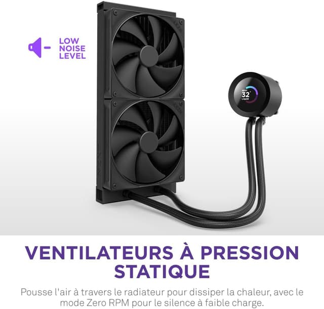 Detalle de NZXT Kraken Plus 280 CPU liquid cooler