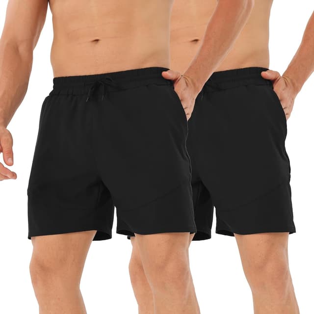 Detalle de HOPLYNN 2 Pack Running Shorts Lightweight