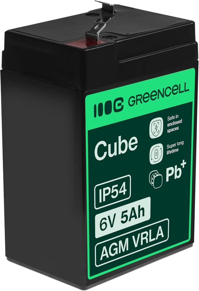 Detalle de Green Cell AGM 6V 5Ah Akku für Zyklen