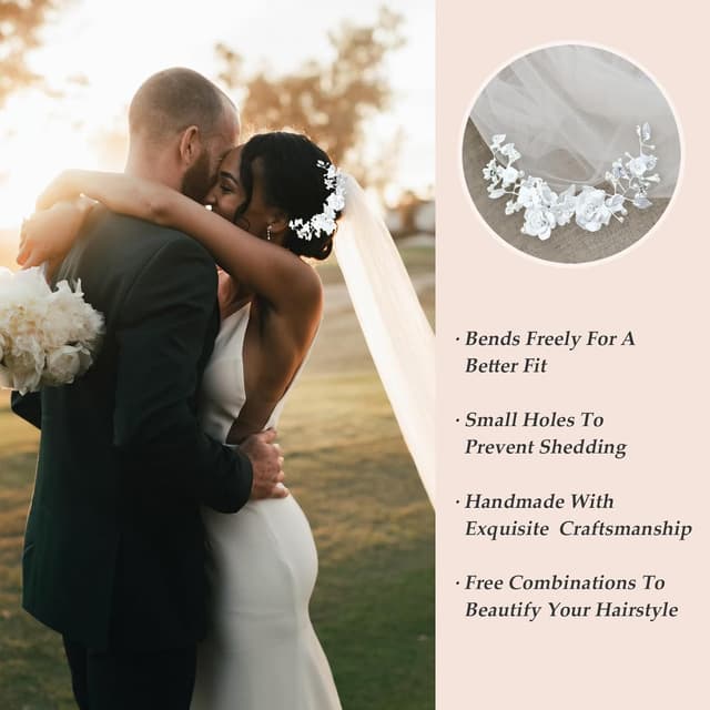 Thumbnail 5 de Bridal Pearl Hair Accessories Set 11pcs